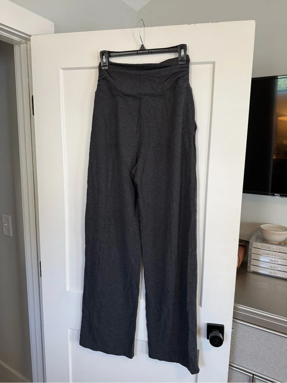 lululemon athletica Wide-Leg Pull-On Pants in Dark Charcoal